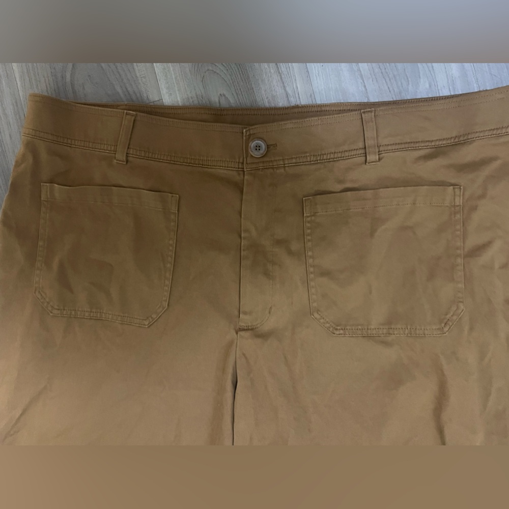 36) Ava & Viv Womens Plus High Rise Regular Crop Cropped WideLeg Pants NWT sz 26 - Picture 5 of 6